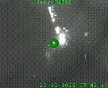 Caméra routière sur l'autoroute A20 à Bessines-sur-Gartempe. Vue orientée vers Paris