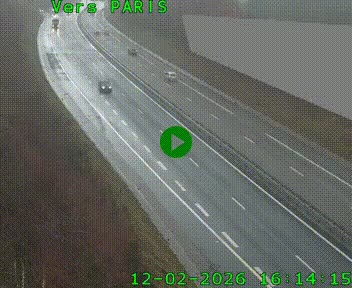 Caméra routière sur l'autoroute A20 à Saint-Pardoux-l'Ortigier, à la jonction avec l'A89. Vue orientée vers Paris