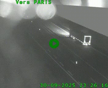 Caméra routière sur l'autoroute A20 à Saint-Pardoux-l'Ortigier, à la jonction avec l'A89. Vue orientée vers Paris