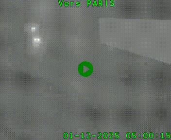 Caméra routière sur l'autoroute A20 à Brive-la-Gaillarde, à la jonction avec l'A89. Vue orientée vers Paris