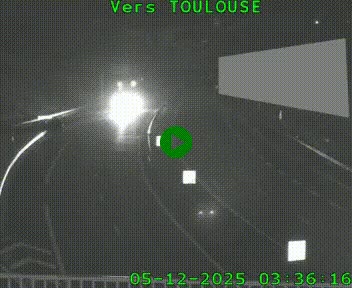 Caméra routière sur l'autoroute A20 à Noailles, en périphérie de Brive-la-Gaillarde. Vue orientée vers Toulouse