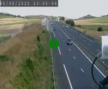 Caméra autoroute A75 à hauteur de Le Crest, en direction de Montpellier