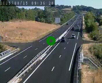 Caméra autoroutière France - A75, Coren, en direction de Montpellier