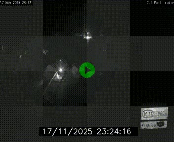 Webcam sur la N165 après le Pont de l'Iroise, à l'entrée de Brest