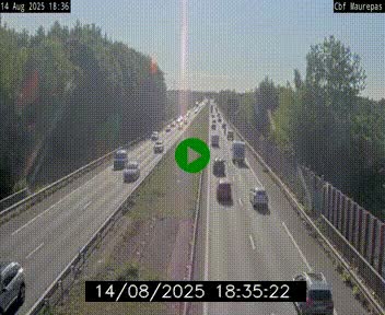 Webcam sur le périphérique de Rennes (N136) à hauteur de Maurepas, au nord de la ville
