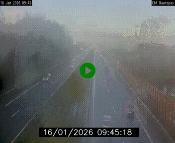 Webcam sur le périphérique de Rennes (N136) à hauteur de Maurepas, au nord de la ville