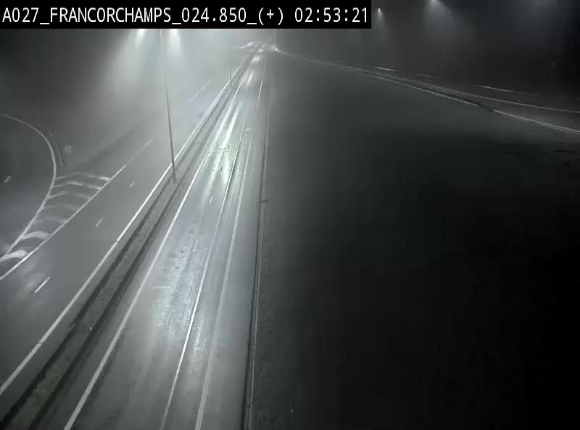Caméra autoroutière à proximité du circuit de Spa-Francorchamps à Stavelot sur l'A27/E42