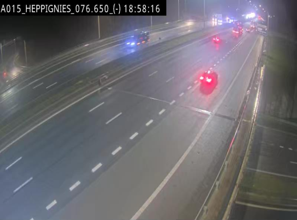 Webcam autoroute Belgique - Heppignies - E42 direction Namur - BK 76.4