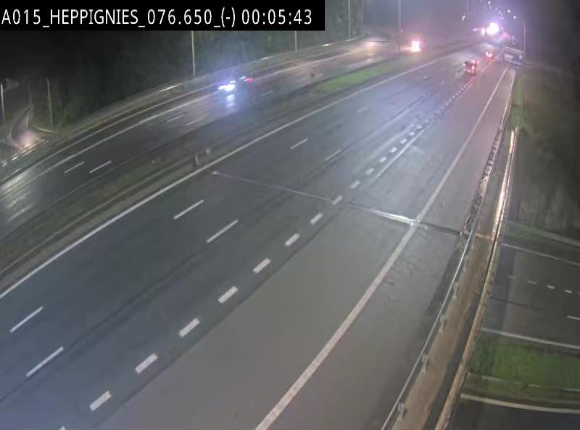 Webcam autoroute Belgique - Heppignies - E42 direction Namur - BK 76.4