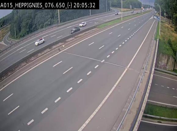 Webcam autoroute Belgique - Heppignies - E42 direction Namur - BK 76.4
