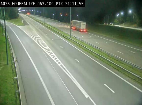 Caméra autoroute Belgique - Houffalize, E25 direction Liège