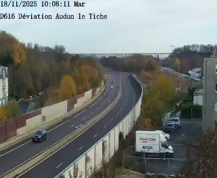 Webcams sur la D616, sur le contournement d'Audun-le-Tiche menant à Belval (Luxembourg)