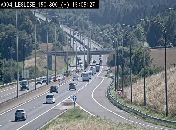 Caméra autoroute Belgique - Côte de Léglise, E411(A4) direction Luxembourg