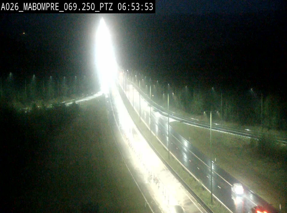 Webcam E25 (A26) à Mabompré. Vue orientée vers Liège