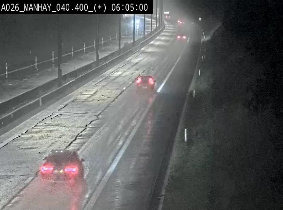 Webcam autoroute A26/E25 à hauteur de Manhay, avant la jonction avec la N651 en direction de Luxembourg - BK 40.4