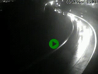 Caméra autoroute à la jonction entre l'A7 et la D301 (Boulevard urbain Sud de Lyon) à Feyzin, au sud de Lyon. Vue orientée vers Mions