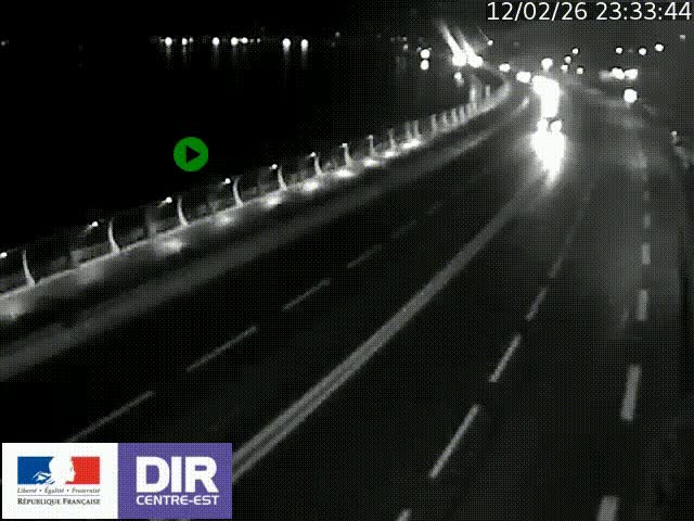 Webcam sur le quai Parjot à Vienne, aux Portes de Lyon, sur la Nationale 7, à la jonction avec le boulevard du Rhône-nord (D1407), caméra orientée vers Lyon