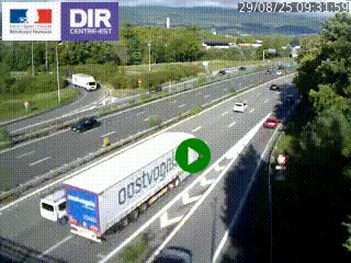 Webcam sur la Nationale 201 à hauteur de la sortie Chambéry-Nord, avant à la jonction entre l'A41 et l'A43, en direction de Lyon