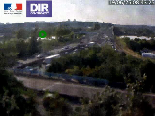 Webcam autoroute sur A450 à Pierre-Bénite en direction de Lyon et de l'autoroute A7