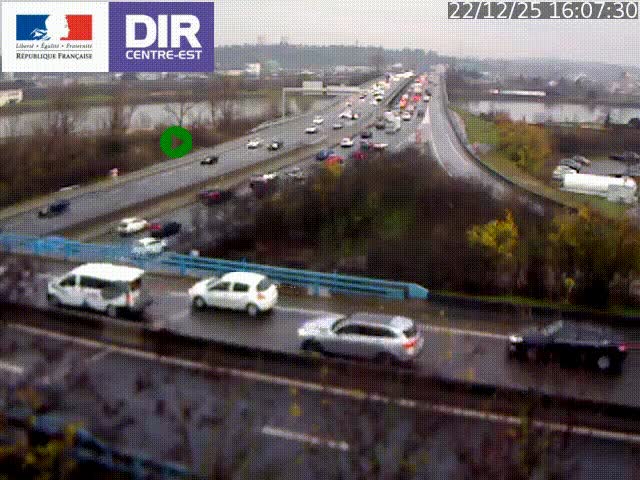 Webcam autoroute sur A450 à Pierre-Bénite en direction de Lyon et de l'autoroute A7