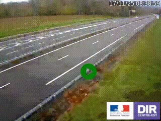 Webcam autoroute sur l'A77 à hauteur de Pouilly-sur-Loire en direction de Nevers