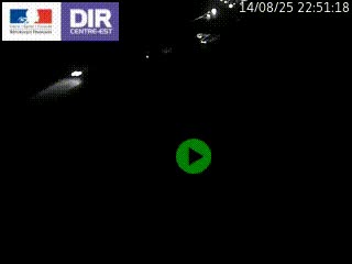 Webcam traffic à Grenoble-sud sur l'autoroute A480. Vue orientée vers l'entrée et la sortie de Grenoble