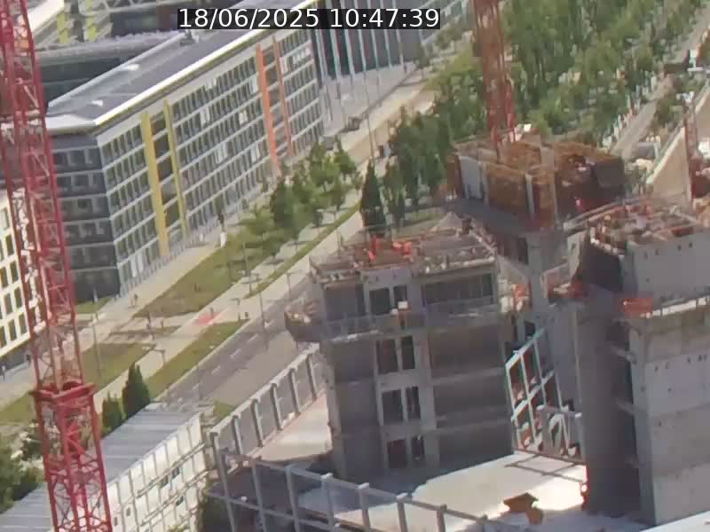 Webcam sur l'avenue John Fitzgerald Kennedy (N51) avec vue orientée vers le Findel