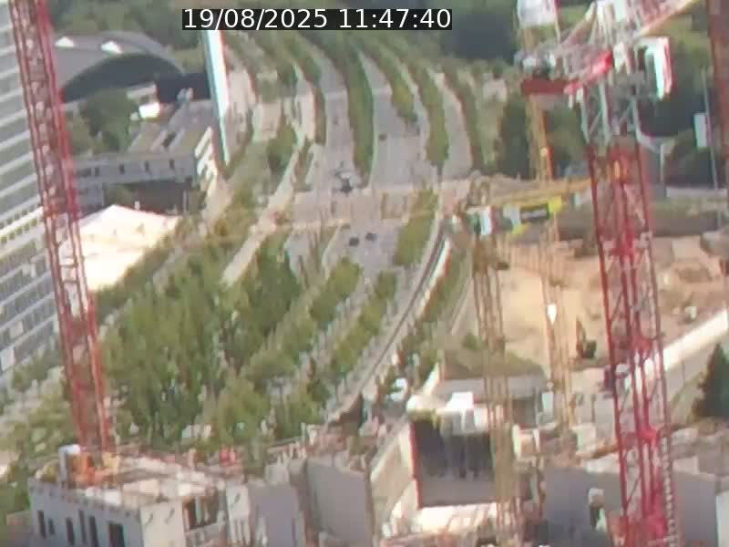 Webcam sur l'avenue John Fitzgerald Kennedy (N51) avec vue orientée vers le Findel