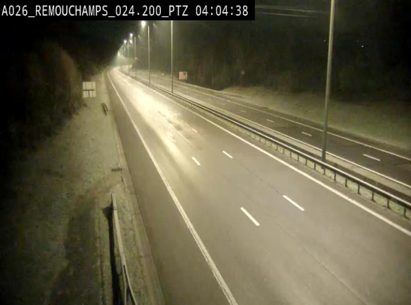 Webcam E25/A26 à Aywalle, à hauteur de Spa. Vue orientée vers Liège