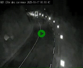 Webcam en haut de la Côte des Carreaux sur la N31 à Avesnes-en-Bray. Vue orientée vers Rouen