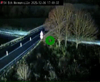 Webcam à hauteur du Leclerc Normanville sur la N154. Vue orientée vers Rouen