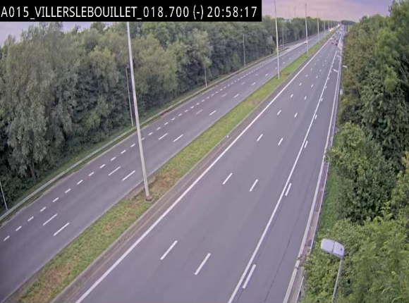 Webcam autoroute Belgique - Villers-le-Bouillet - E42 direction Liège - BK 18.7