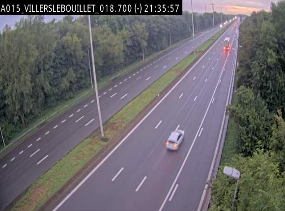 Webcam autoroute Belgique - Villers-le-Bouillet - E42 direction Liège - BK 18.7