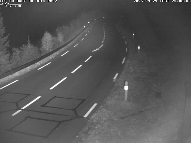 Webcam à 406 mètres d'altitude au niveau du col du haut du bois sur la RD32