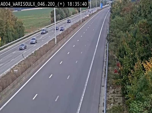 Webcam autoroute Belgique - Warissoulx - E411 - BK 46.2