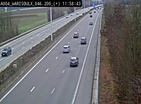 Webcam autoroute Belgique - Warissoulx - E411 - BK 46.2