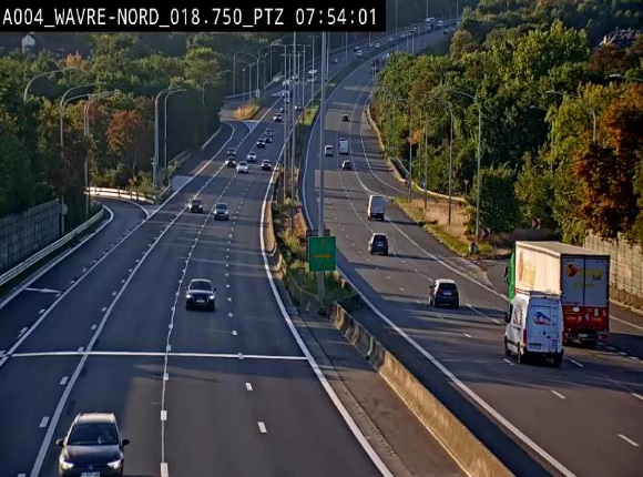 Webcam traffic E411(A4) - BK 18.7 - Bierges (Wavre Nord)
