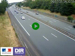 Webcam routière à Saint-Etienne-Terrenoire sur la RN88 avant la jonction entre l'A72 et le Boulevard Périphérique de Saint-Etienne
