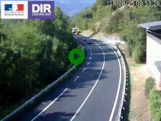 Caméra trafic sur la N90 à Bourg-Saint-Maurice, en provenance d'Aoste et en direction d'Albertville