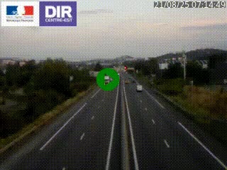 Caméra autoroute à Saint-Etienne (Les Littes) à hauteur du Ikea Saint-Etienne sur l'A72 en direction de Roanne