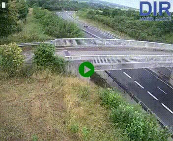 Webcam sur A84 à hauteur de Pont-Farcy, au niveau du pont autoroutier sur la Vire, au sud de Saint-Lô