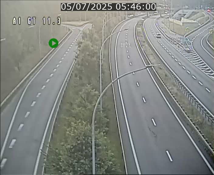 Traffic live webcam Luxembourg Senningerberg - A1 direction Allemagne - BK 11.3