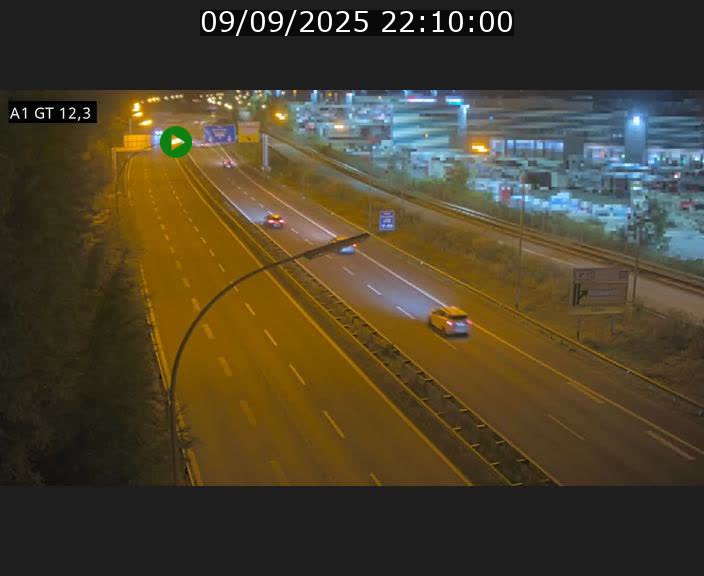 Traffic live webcam Luxembourg Senningerberg - A1 direction Allemagne - BK 12.3
