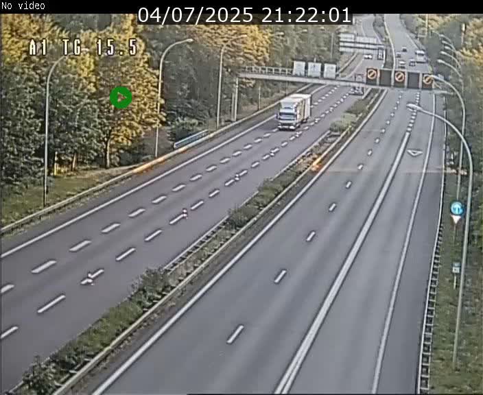 Traffic live webcam Luxembourg Munsbach - A1 direction Luxembourg - BK 15.5