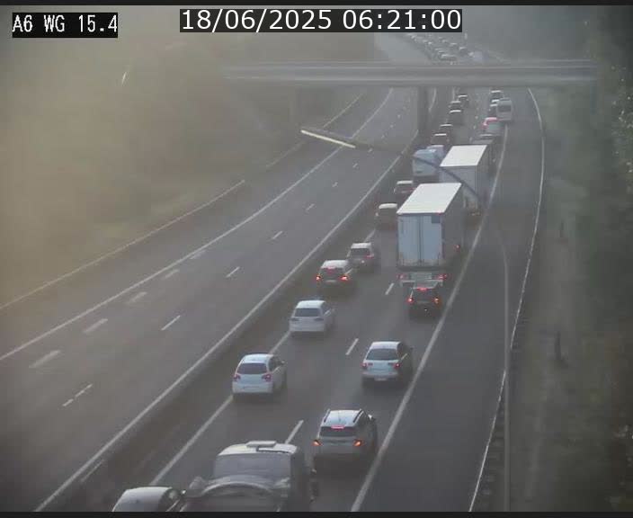 Traffic live webcam Luxembourg Capellen - A6 - BK 15.4 - direction Luxembourg/France/Allemagne