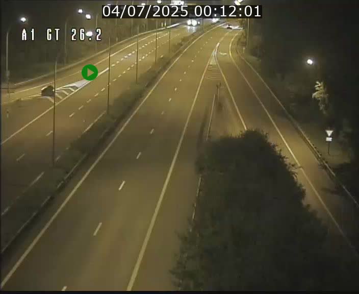 Traffic live webcam Luxembourg Grevenmacher - A1 direction Allemagne - BK 26.2