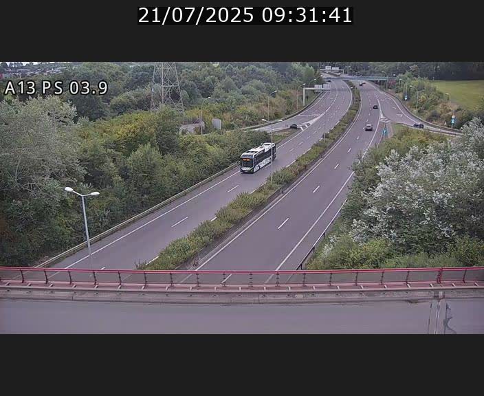 Traffic live webcam Luxembourg Differdange - A13 direction Esch-sur-Alzette - BK 3.9