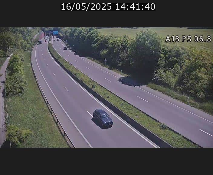 Traffic live webcam Luxembourg Ehlerange - A13 direction Esch-sur-Alzette - BK 6.8