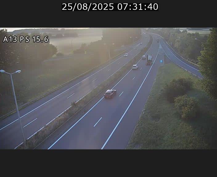 Traffic live webcam Luxembourg Kayl - A13 direction Dudelange - BK 15.6