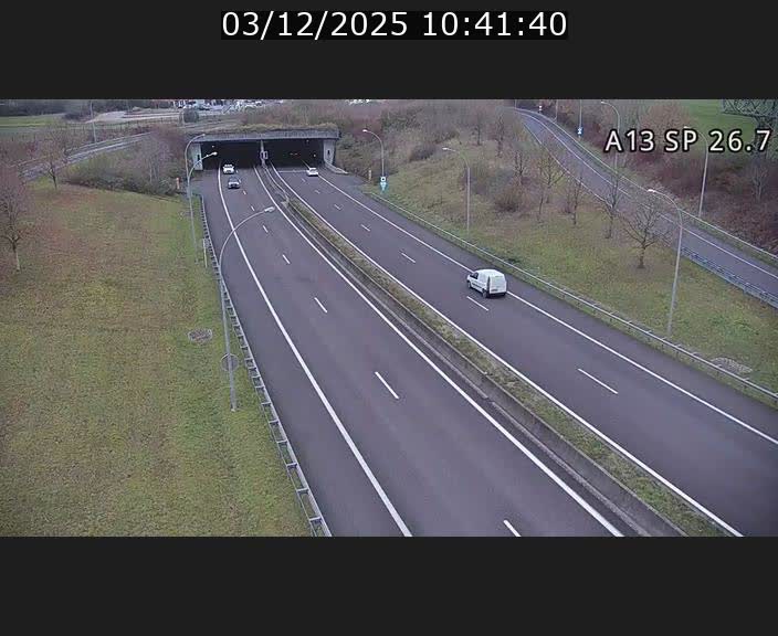 Traffic live webcam Luxembourg Frisange - A13 direction Luxembourg-ville - BK 26.7